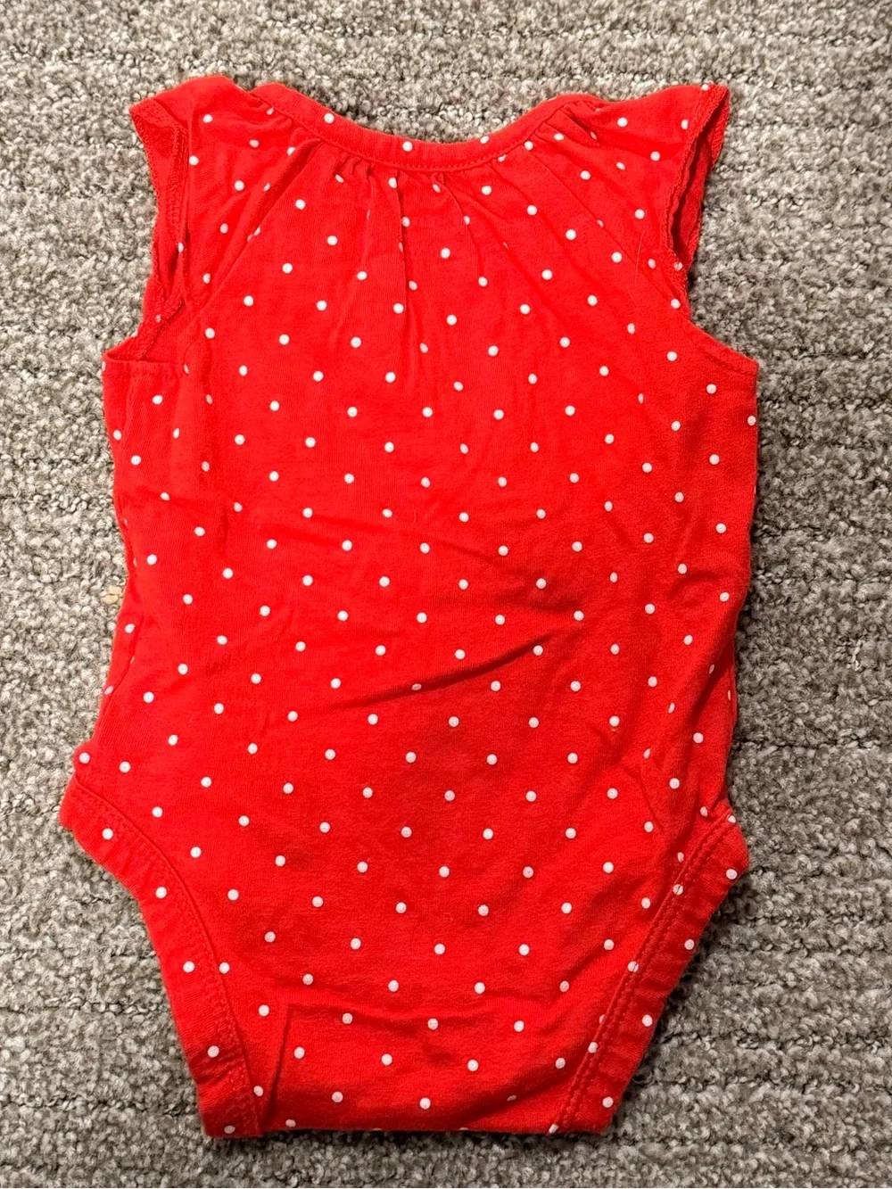 Carter's Red Polka-Dot Baby Onesie